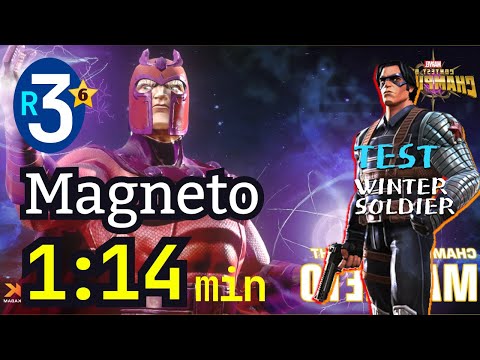 6* Magneto 3 rank, No boost | 1,4 min, Winter Soldier #mcoc