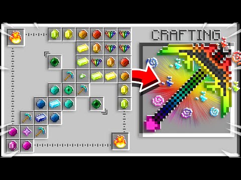 How to Craft a $1,000,000 GOD Pickaxe! - Minecraft 1.15 Crafting Recipe