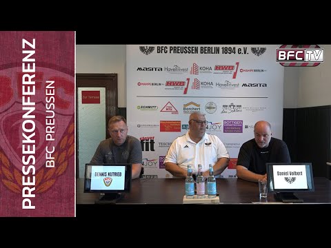 3.Spieltag - Regionalliga Nordost - BFC Preussen - BFC Dynamo 1:2 - 09.08.2025 - PK