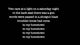 Bruce Springsteen - My hometown (Lyrics)