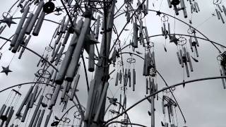 preview picture of video 'Wind-chime tree in Zakir Hussain Rose Garden,Chandigarh.'