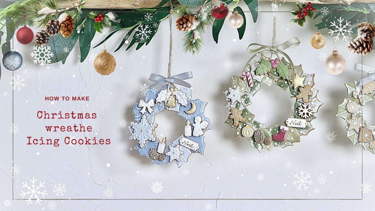 【アイシングクッキーで作るクリスマスリース】どのカラーが好きですか？｜リース｜ツリー｜デコレーション