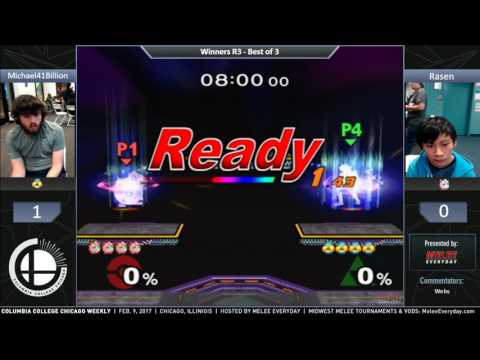 CCC Weekly [2/9/17] - Michael41Billion (Jigglypuff) vs. Rasen (Sheik) - SSBM - Winners R3