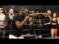 TERENCE CRAWFORD SHADOW BOXING IN WORKOUT FOUR DAYS OUT FROM AMIR KHAN PPV FIGHT