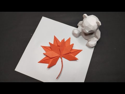 How to Make a Maple Leaf Origami Easy | DIY Maple Leaf Paper Tutorial