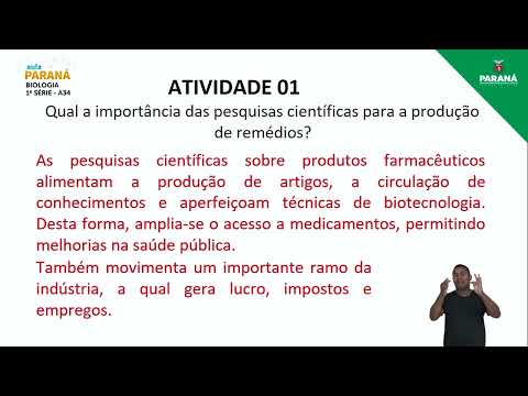2022 | 1ª Série | Biologia | Aula 34 - Introdução à Farmacologia I