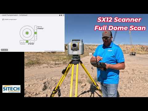 Trimble SX12 Full Dome Scan Using Siteworks