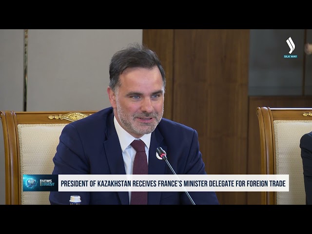Kasım Comart Tokayev, Fransa Dış Ticaret temsilci Bakanı Laurent Saint-Martin'i kabul etti