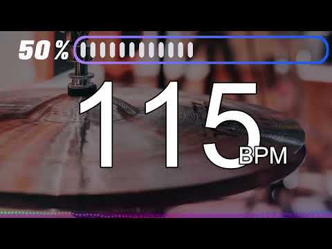 115BPM　Hi-hat①　5minutes Drums Metronome
