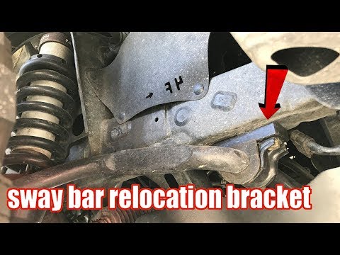 Tacoma sway bar relocation bracket