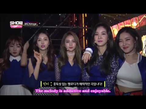 Fiestar: Show Champion Backstage Cut - " 'Mirror' Interview" [ENG SUB]