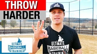 3 Tips To Throw A Baseball Harder! - Improve Throwing Velocity