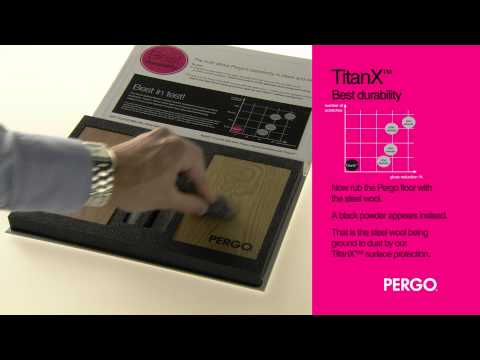 Pergo - технология TitanX защиты от износа и царапин