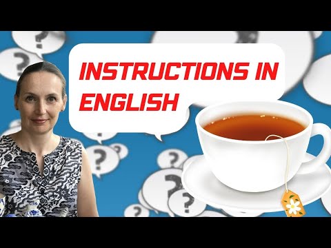 Instruções em inglês.🫖☕