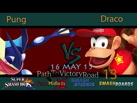 PTVR13 - Pung (Greninja) Vs. Draco (Diddy Kong) SSB4 Tournament Grand-Finals Smash 4 Wii U