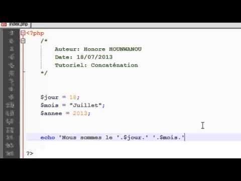 PHP 9 Concaténation de texte
