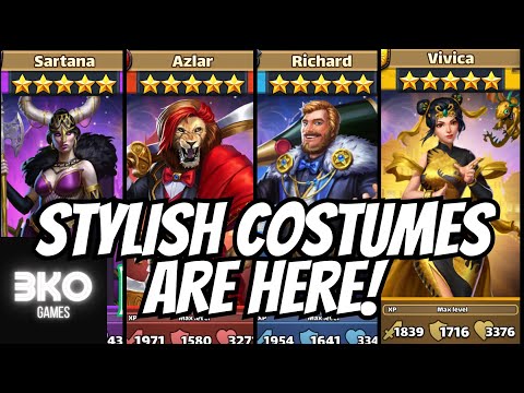 These Costumes are STYLISH! Richard, Vivica, Sartana, Azlar, and More! Empires & Puzzles
