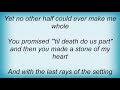 Sentenced - No More Beating As One Lyrics