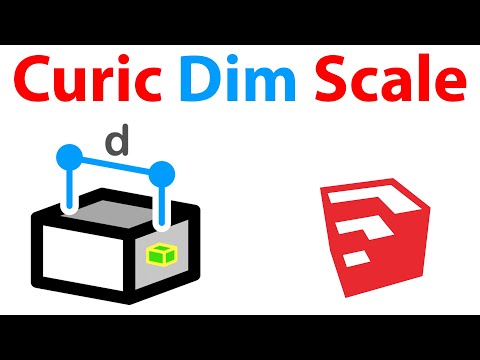 Curic Dim Scale Plugin For SketchUp - TutorialsUp