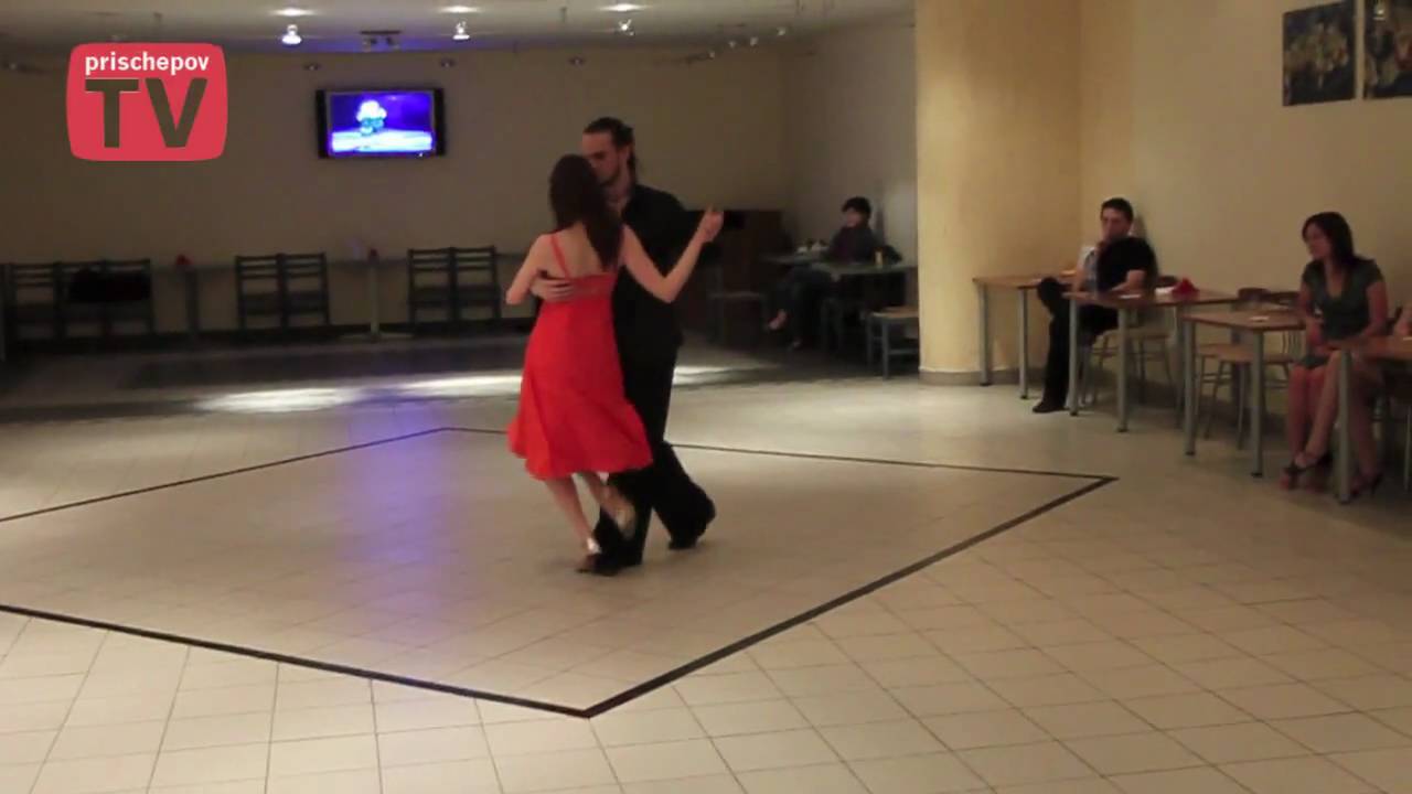 Ekaterina Nazarova & Aleksey Salienko Russia, Moscow, Milonga in rest."Le Cafe", 22.01.2010(3)