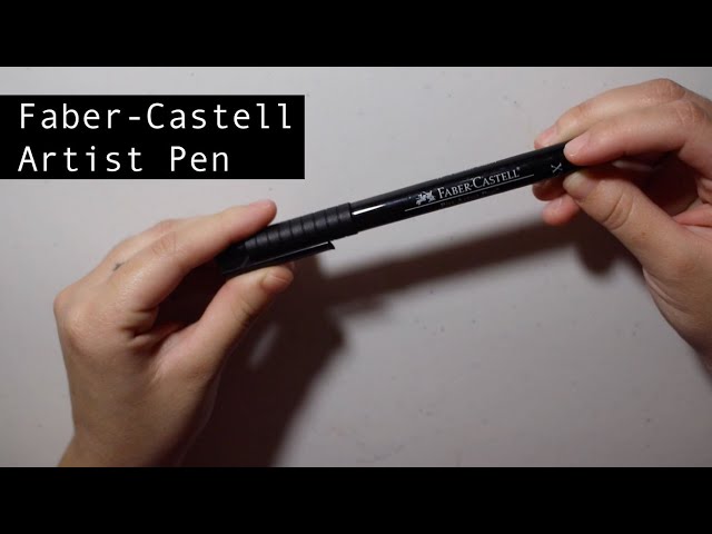 Vídeo relacionado con FABER-CASTELL 167158 - Rotulador Pitt Artist Pen, color 199, negro, XXS, S, F, M, B, C, 1,5, Fude duro, estuche de 8 unidades