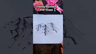 Drawing mountains with thread