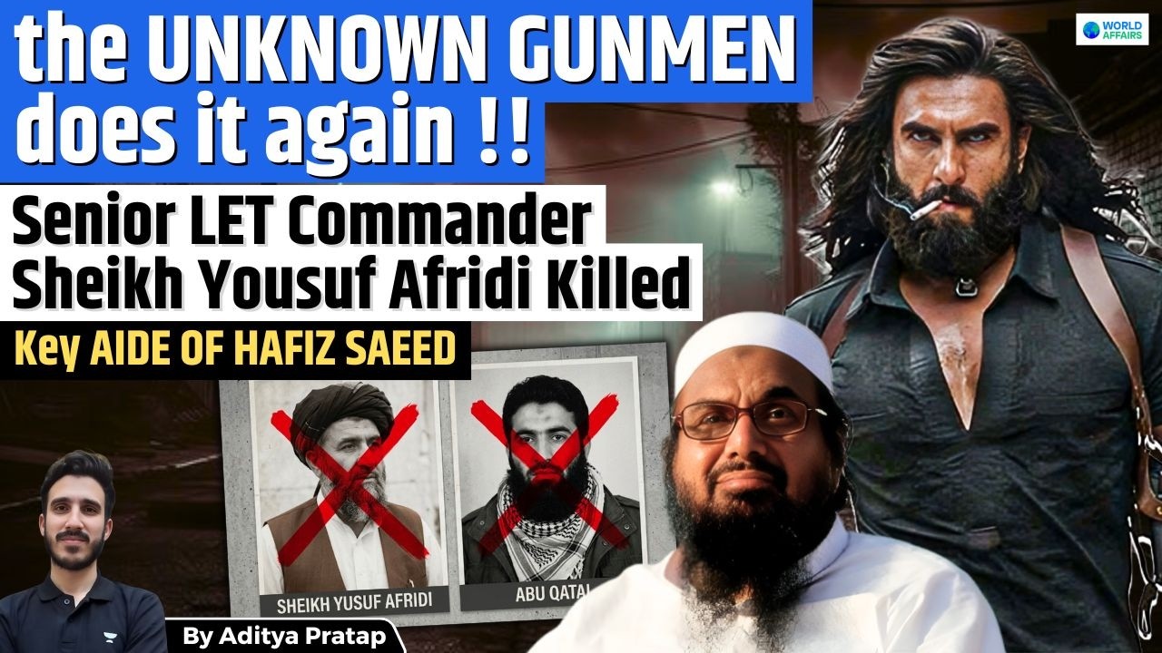 LeT Commander Sheikh Yousuf Afridi Shot Dead in Khyber Pakhtunkhwa: Security Concerns in Pakistan