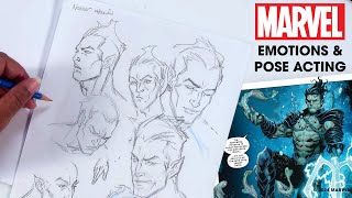 How to Draw Expressive Characters like a Marvel Artist