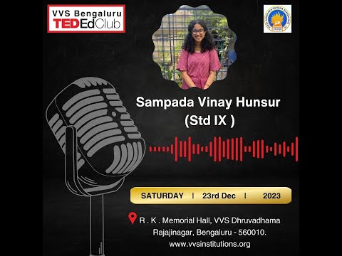 Golden English as an Universal Language | Sampada Vinay Hunsur | 9 Standard | TED Ed VVS Bangalore