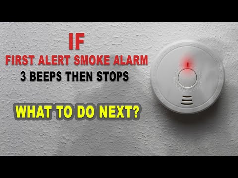 First Alert Smoke Alarm 3 Beeps Then Stops!  How To Fix It?