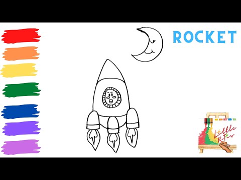 How to Draw a Rocket | Drawing Tutorial - YouTube
