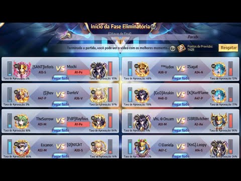 🔴 OITAVAS DE FINAIS DO CAMPEONATO JAMIEL  -  Saint Seiya : Awakening