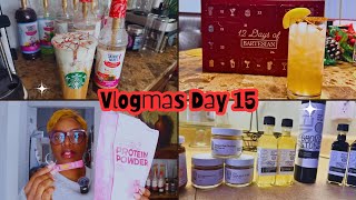 🎄 Vlogmas Day 15 | Peppermint Mocha Cold Brew ☕ | 12 Days of Bartesian | Bariatric Meals I Ate Today