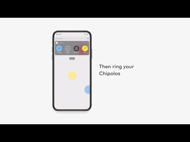 Chipolo Key Finder Phone Widget - iOS