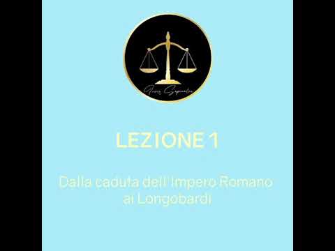 Storia del diritto medievale - 1 - dalla caduta di Roma ai Longobardi