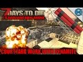 7 Days To Die Mod Courtyard Work With Dynamite SP Let S Play Starvation Mod Gameplay S01E51