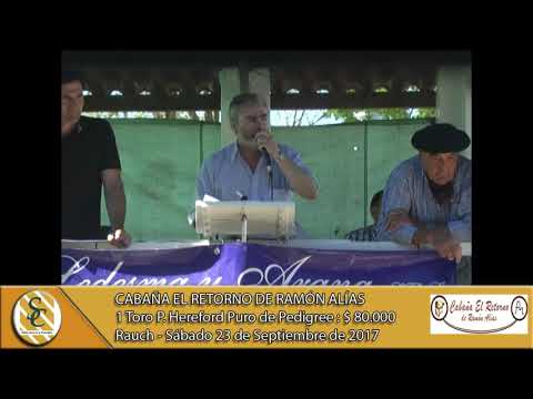 23-09-17 Venta de Toros Hereford y Angus P.P. - Cabaña El Retorno de Ramón Alías - Rauch