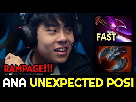 ANA RAMPAGE with Unexpected Pos1 Carry Dota 2