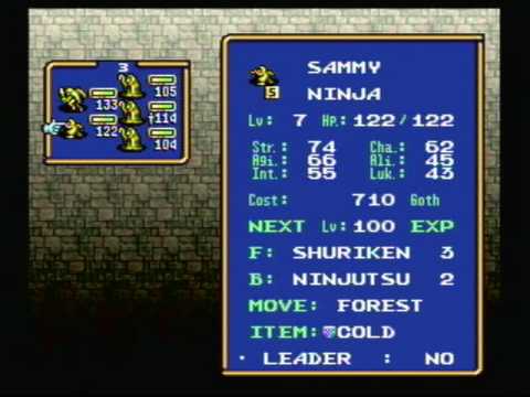 Let's Play Ogre Battle: The March of the Black Queen #17 - Forest of The Fallen