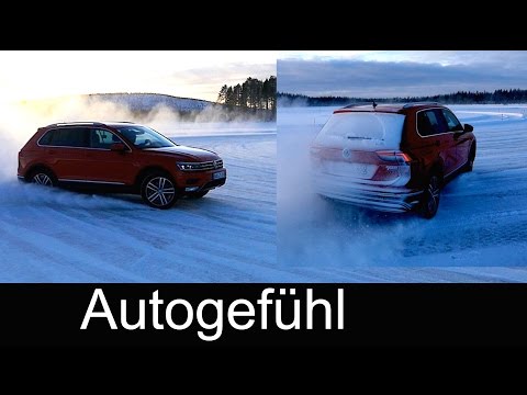 2017 VW Volkswagen Tiguan Snow & riding & drifting fun Ruby Red Habanero Orange neu new