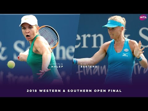 Теннис Simona Halep vs. Kiki Bertens | 2018 Western & Southern Open Final | WTA Highlights