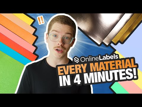 All Our Sheet Label Materials in 4 Minutes! | OnlineLabels