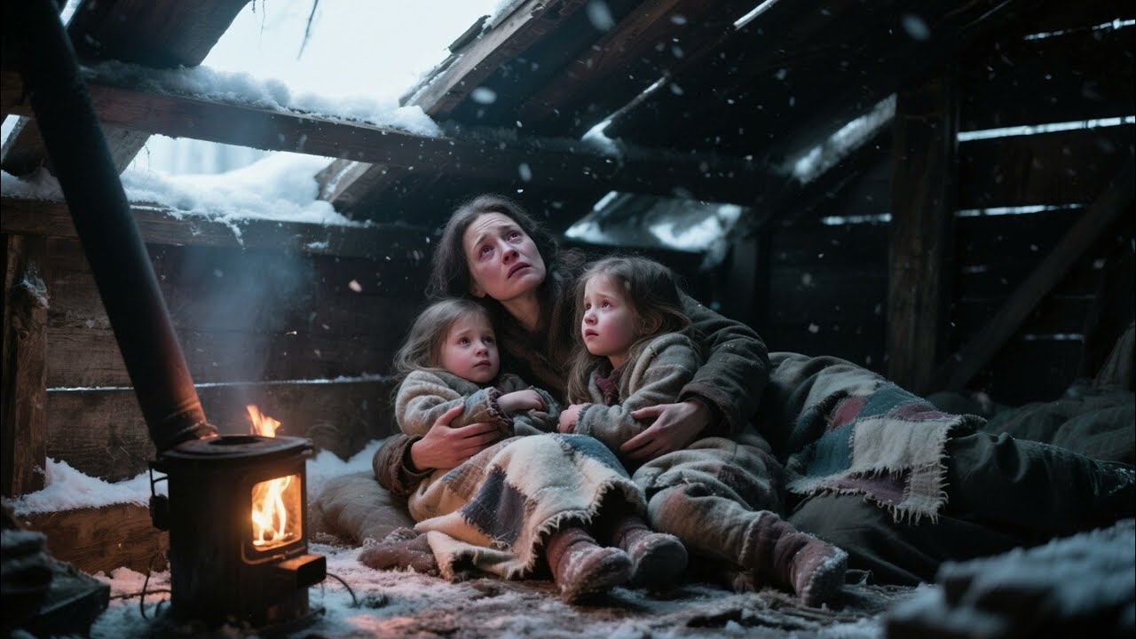 Struggling Widower Rescues Mom and Twin Girls Starving, Unaware She Will Change His Life