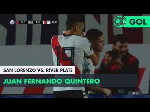 Juan Fernando Quintero (0-1) San Lorenzo vs River Plate | Fecha 4 - Superliga Argentina 2018/2019