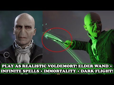 Play as VOLDEMORT (Elder Wand, Infinite Avada Kedavra, Dark Flight, Immortality)! Hogwarts Legacy