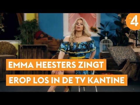 Emma Heesters zingt erop los in De TV Kantine