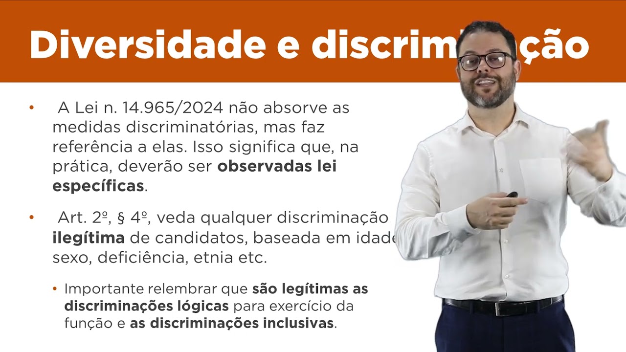 Aula 22 - Lei Geral de Concursos (Lei 14.965/2024) - princípios, fases e abertura