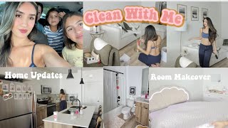 CLEAN WITH ME | New Furniture, Home Updates & Getting Organized 🫧🩷
