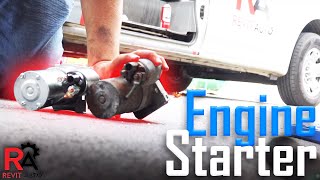 How to replace an engine starter on a 2010 GMC Savana