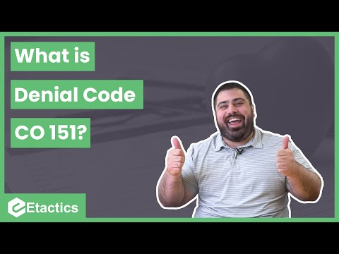 What is Denial Code CO 151?